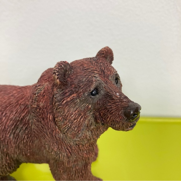 Ceramic Brown Grizzly Bear Figurine - Picture 3 of 7